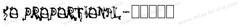 so proportional字体转换